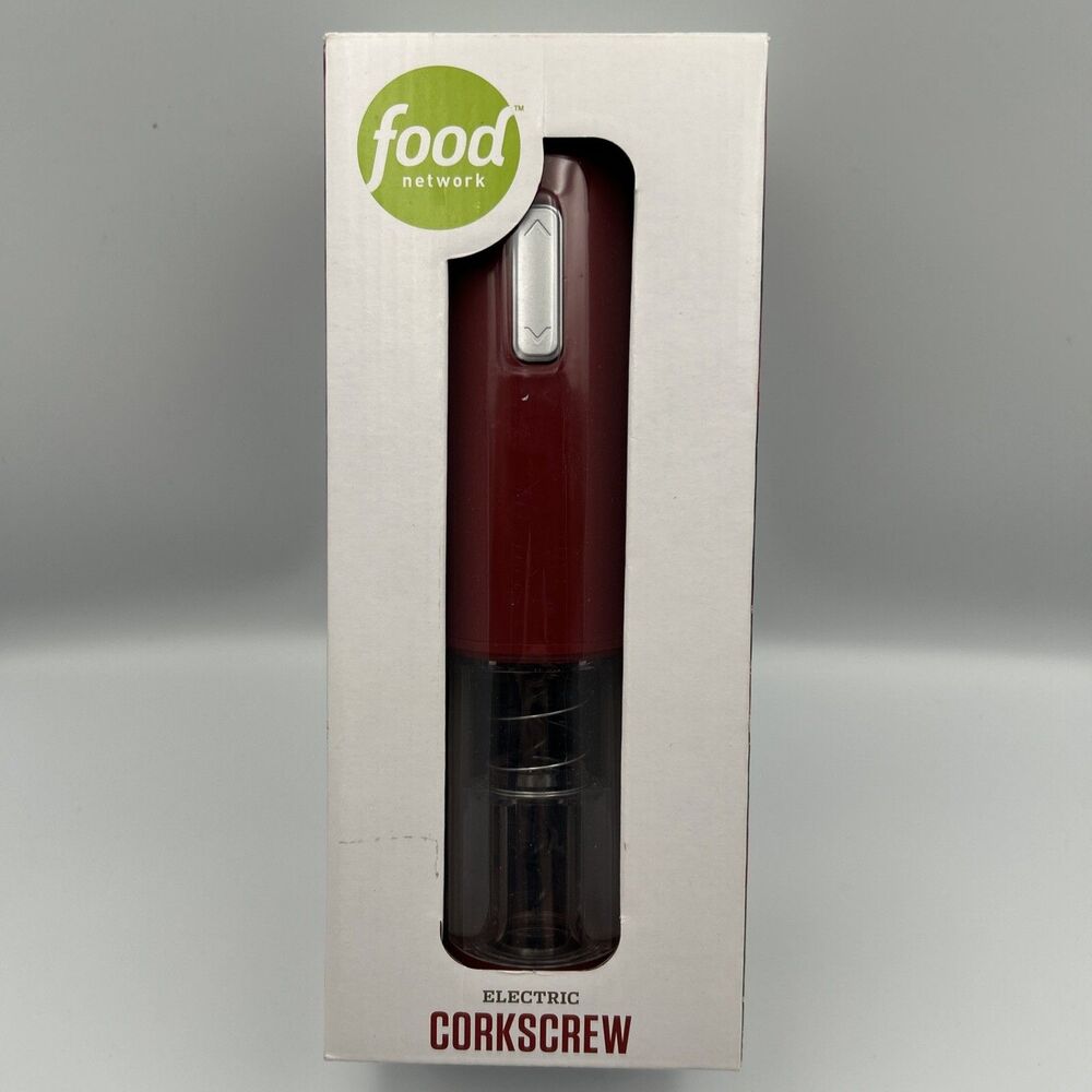 NIB - Food Network Electric Corkscrew - Red W0101RFN *FACTORY SEALED*